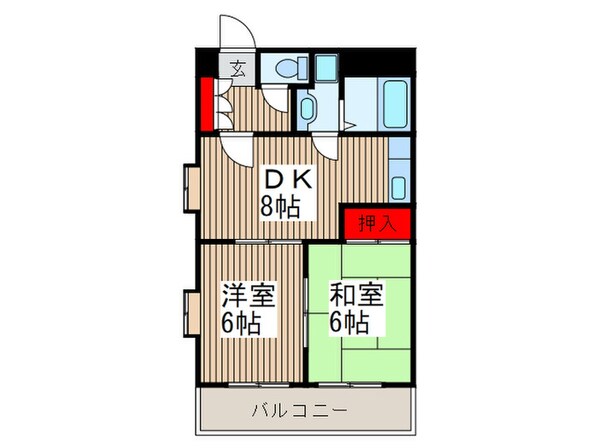 レイクシティの物件間取画像